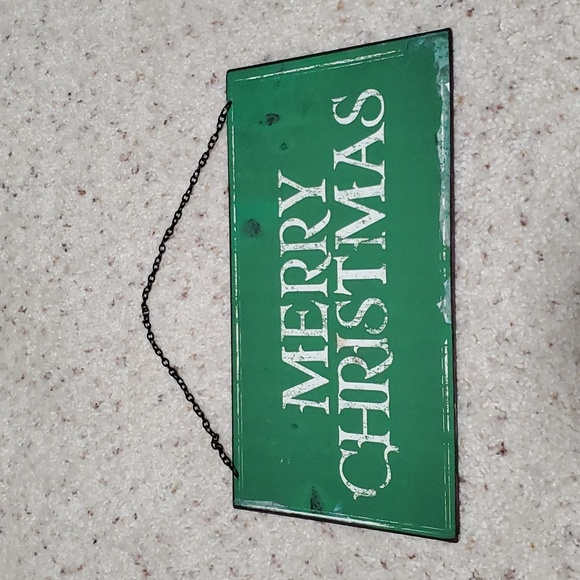 Green metal sign - Picture 3 of 6